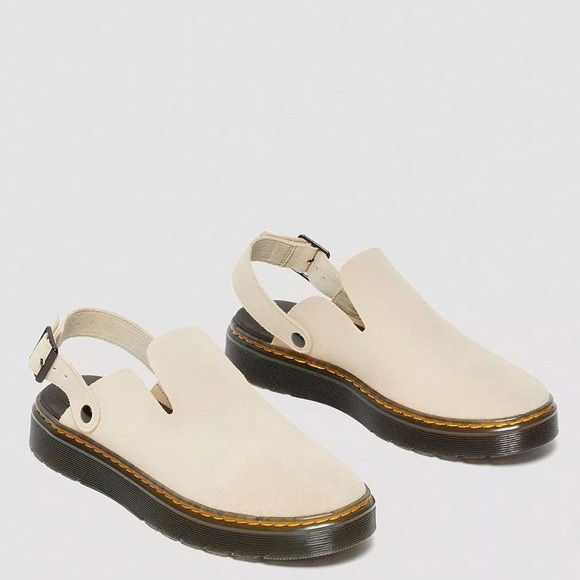 Dr. Martens Shoes - DR. MARTENS - Carlson Suede Mule Shoe